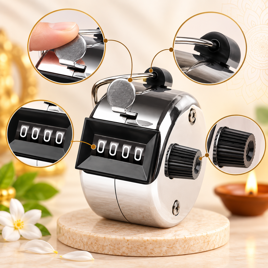 Mechanical Jap & Mantra Counter | Daily Jap, Mantra Chanting & Mala Counting