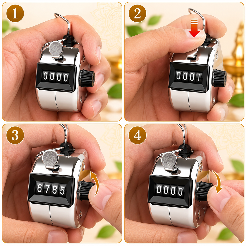 Mechanical Jap & Mantra Counter | Daily Jap, Mantra Chanting & Mala Counting